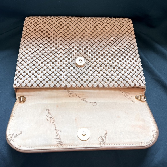 Vintage Whiting and Davis chain metal clutch and purse combo - Picture 10 of 17